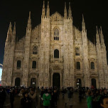 Duomo at night in Milan, Italy 