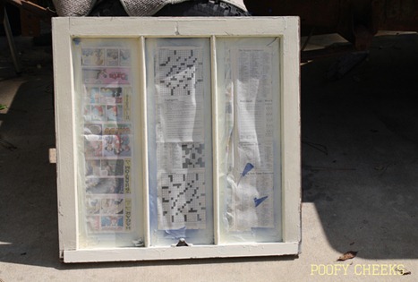 Vintage Window Redo - Chalkboard Window