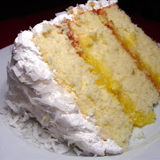 Coconut Cake With Fluffy Icing
