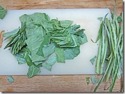 prepped collard  greens