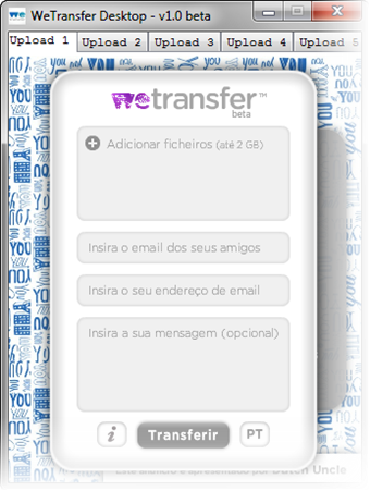WeTransfer - Desktop