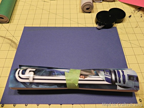 wrap in construction paper
