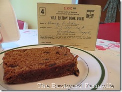 Ration Book Spice Cake - The Backyard Farmwife