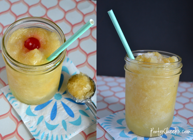 Whiskey Slush Recipe - The perfect summertime drink and you don't need a blender! Freeze in a bucket and take to the pool or beach.