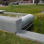 Fountain 2 months after being installed