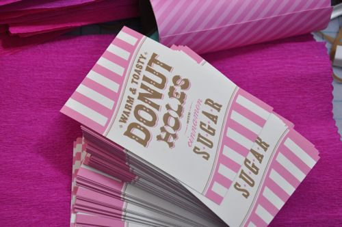The sticker labels.