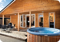 Fancy a Chill Out in a Log Cabin with Hot Tub