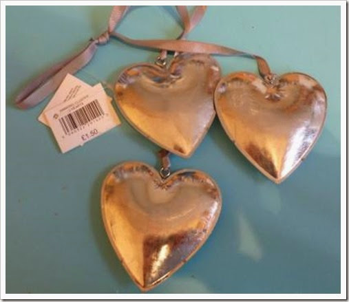 Primark Hanging cluster heart decorations