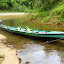 Our Canoe At The Falls - Suva, Fiji