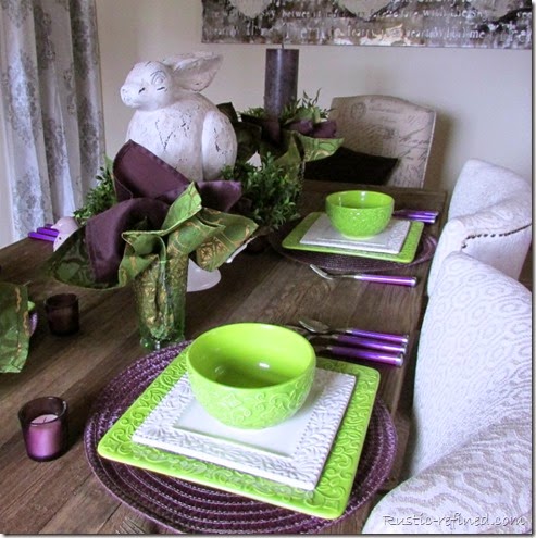 Spring Tablescape using Bright Colors Spring Tablescape using Bright Colors