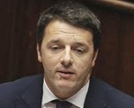 Matteo Renzi alla Camera per la fiducia