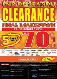 World of Sports End of Season Clearance Sale 2013 Malaysia Deals Offer Shopping EverydayOnSales