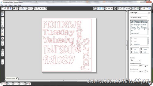 days of the week