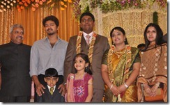 Actor Vijay @ Four Frames Kalyanam son Wedding Reception