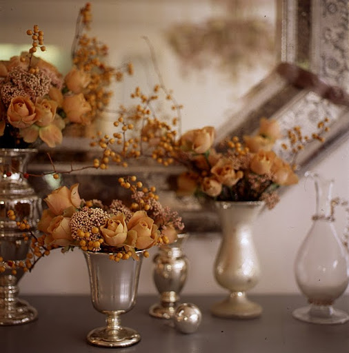 I love displaying different arrangements in silver or Julep cups -- I recently had my rose arrangments for a dinner party placed in my favorite Julep cups. I love displaying different arrangements in silver or Julep cups -- I recently had my rose arrangments for a dinner party placed in my favorite Julep cups.