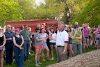 Yogi Breisner, world-class performance manager instructing the grassroots competitors on the correct approach of the XC course.