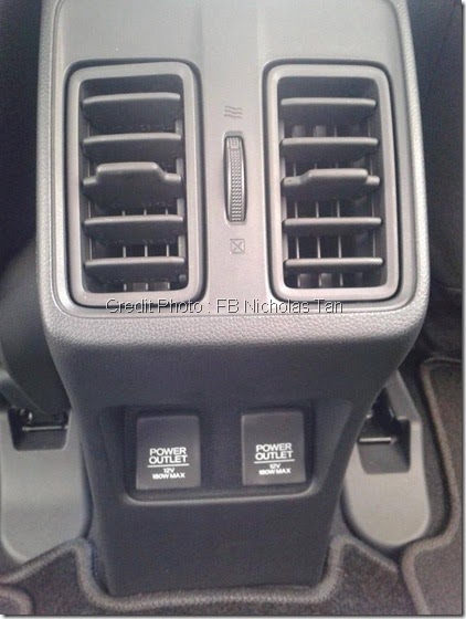 Aircond Penumpang belakang Honda city 2014