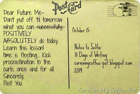 October 15 Post Card October 15 Post Card