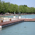 Balatonfüred / Halász és Révész szobor a hajókikötőben