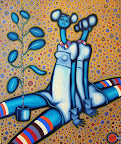 "SYMMETRY" 50x60 (oil/acrylic on canvas) -no-