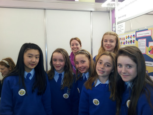 The girsl from Mount Sackville primary presenting their project on Smarter Electricity at BTYSTE