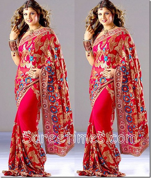 Rambha_Embroidery_Saree
