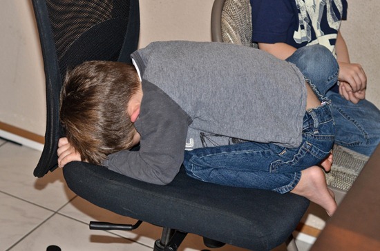 Dec - Matthew falling asleep