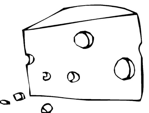 COLOREAR DIBUJOS DE QUESOS