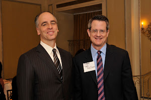 NYU Wagner Associate Dean Rogan Kersh with Tim McClimon from the US Conference of Mayors