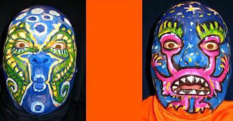 Self-Portraits Face Paintings by James Kuhn