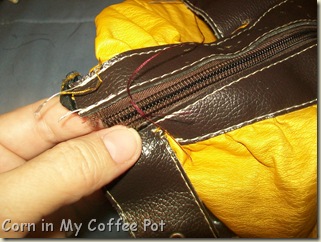 Yellow purse- Sewing 019