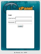 Form login cPanel