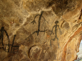The pictographs had an eerie psychedelic feel to them.