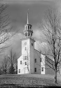 The Strafford Meetinhouse was completed in 1799.