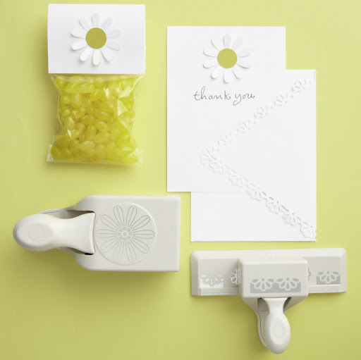 From our own Martha Stewart Crafts line, I used this daisy edge and punch to create invitations, envelopes, place cards, menu cards, thank-you notes, and more. The edger punch makes great borders for cake stands, seen in other images. All included in sale. From our own Martha Stewart Crafts line, I used this daisy edge and punch to create invitations, envelopes, place cards, menu cards, thank-you notes, and more. The edger punch makes great borders for cake stands, seen in other images. All included in sale.
