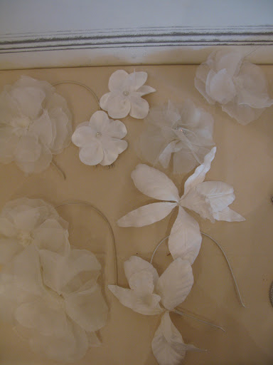 We brought some nice hair accessories. These beauties are from Jennifer Behr and Justine M Couture.