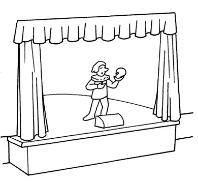 TEATRO DIBUJOS PARA COLOREAR