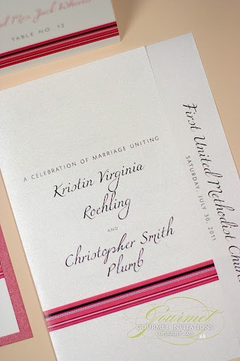 The wedding programs placecards and table numbers were all designed with 