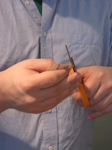 Trim your image...carefully now. Those aren't kid-safe scissors.