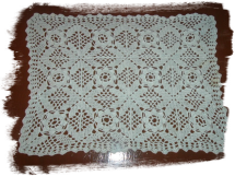 Napperon - tricot au crochet - fil d'orlec - Doucamie