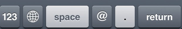 nuevo teclado de mail en iOS 5.1