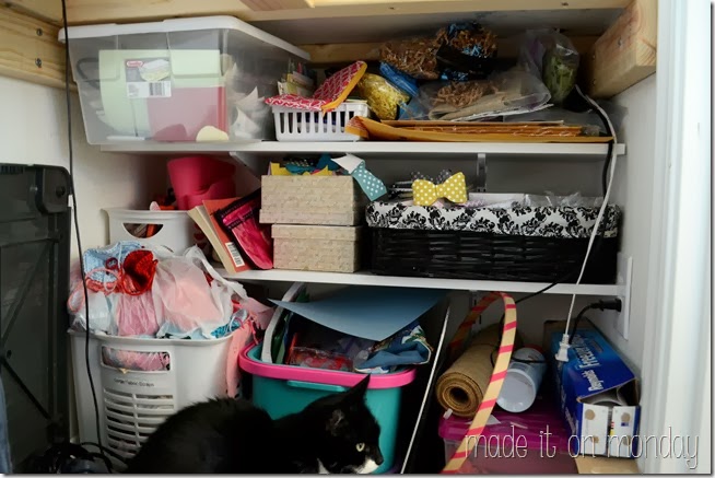 A Practical & Affordable Craft Closet @ Made it on Monday A Practical & Affordable Craft Closet @ Made it on Monday
