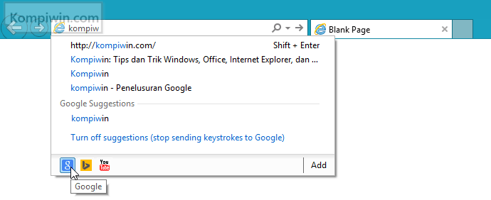 cara menambahkan google sebagai mesin telusur di internet explorer 006(1)(1)