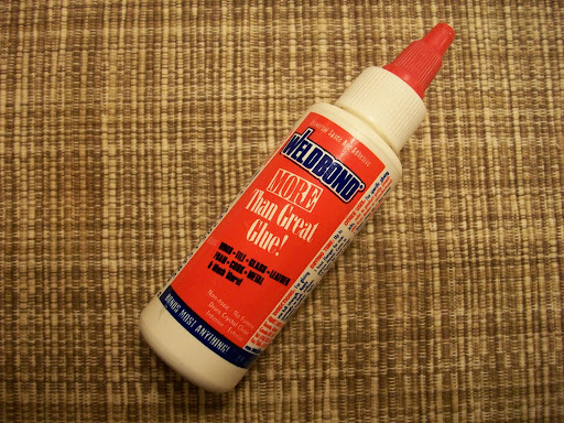 Glue also works.