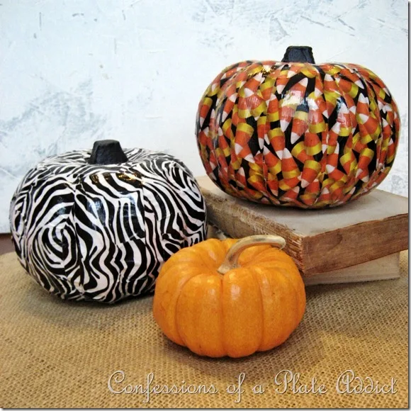 Duct Tape Pumpkins