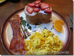 strawberry cream cheese French toast - The Backyard Farmwife