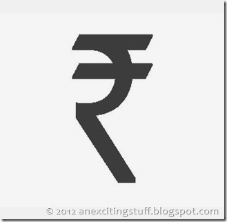 rupee symbol