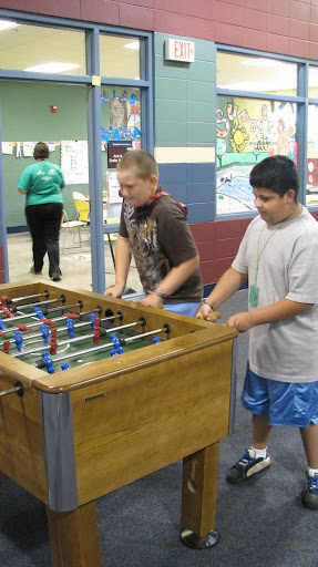 Fuse Ball, a game of concentration and agility of mind and sight, is one of the fun games provided to the kids. (Photo by: Brittni Bynum)