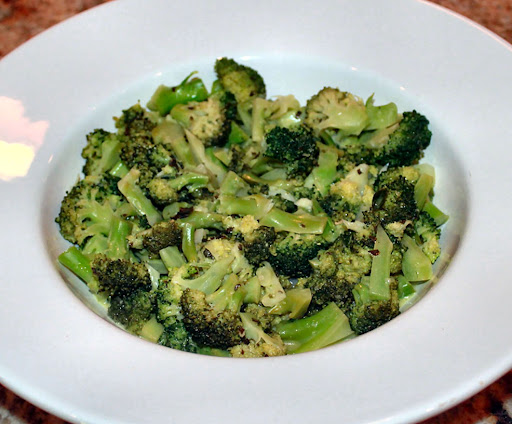 Broccoli with Lime Shallot Dressing; Denise Romeo