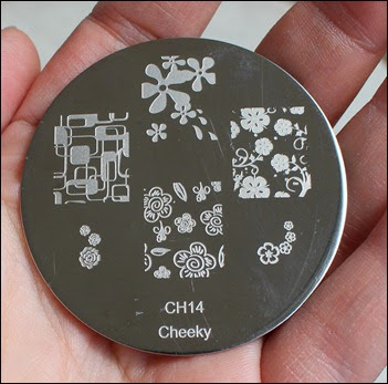 Stamping Plate Schablone Cheeky CH14